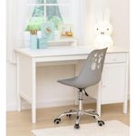 Casa si Gradina - Mobilier - Scaune si fotolii - Scaune - Scaun birou ergonomic, cu sezut din spuma, reglabil pe inaltime, maxim 120 kg, 90x49x48 cm, gri - Infinity.ro