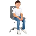 Casa si Gradina - Mobilier - Scaune si fotolii - Scaune - Scaun birou ergonomic, cu sezut din spuma, reglabil pe inaltime, maxim 120 kg, 90x49x48 cm, gri - Infinity.ro