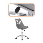 Casa si Gradina - Mobilier - Scaune si fotolii - Scaune - Scaun birou ergonomic, cu sezut din spuma, reglabil pe inaltime, maxim 120 kg, 90x49x48 cm, gri - Infinity.ro