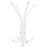 Casa si Gradina - Mobilier - Organizare si depozitare - Cuiere - Cuier tip pom metalic Sersimo, 12 agatatoare, 177cm, alb - Infinity.ro