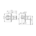 Casa si Gradina - Sanitare - Lavoar baie si accesorii - Baterii sanitare - Set Baterie Ferro Algeo si Dus igienic Ferro Presso crom - Infinity.ro