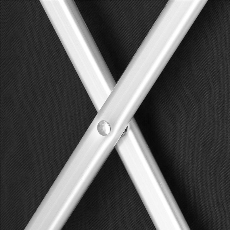 Market - Spalare si intretinere rufe - Uscatoare de rufe si accesorii - Cos de rufe cu 3 compartimente, cadru aluminiu, 68x40x60cm, 146 litri, negru - Infinity.ro