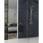 Casa si Gradina - Sanitare - Cazi si cabine de dus - Coloane si seturi de dus - Coloana de dus cu baterie termostatata Ferro Trinity - Infinity.ro