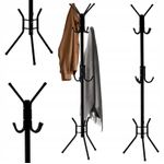 Casa si Gradina - Mobilier - Organizare si depozitare - Cuiere - Cuier hol metalic 178 cm, 12 carlige, design minimalist, negru - Infinity.ro