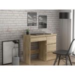 Casa si Gradina - Mobilier - Mese si birouri - Birouri - Birou calculator Beta 3 cu 4 sertare, 94x43x75 cm, finisaj craft - Infinity.ro