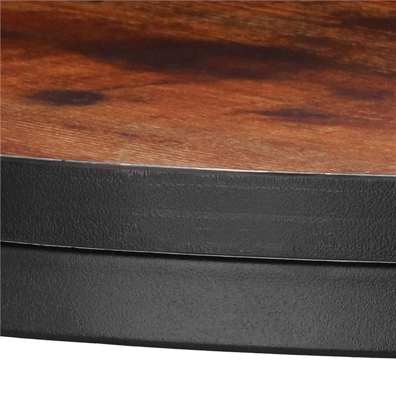 Casa si Gradina - Mobilier - Mese si birouri - Masute de cafea - Set 2 mese pentru cafea suprapozabile, cadru otel, 70x70x47 cm si 50x50x40 cm, maro - Infinity.ro