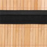 Market - Spalare si intretinere rufe - Uscatoare de rufe si accesorii - Cos de rufe din bambus cu capac, sac detasabil, volum 72L, 42x33x60cm, maro - Infinity.ro