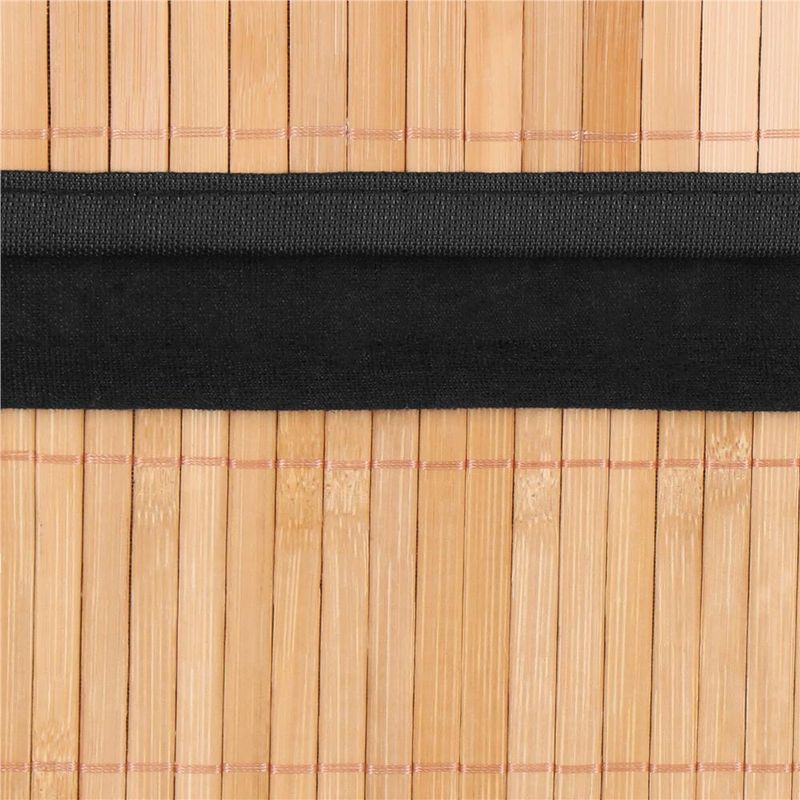 Market - Spalare si intretinere rufe - Uscatoare de rufe si accesorii - Cos de rufe din bambus cu capac, sac detasabil, volum 72L, 42x33x60cm, maro - Infinity.ro