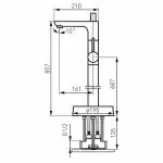 Casa si Gradina - Sanitare - Lavoar baie si accesorii - Baterii sanitare - Baterie freestanding pentru cada Ferro Fiesta - Infinity.ro