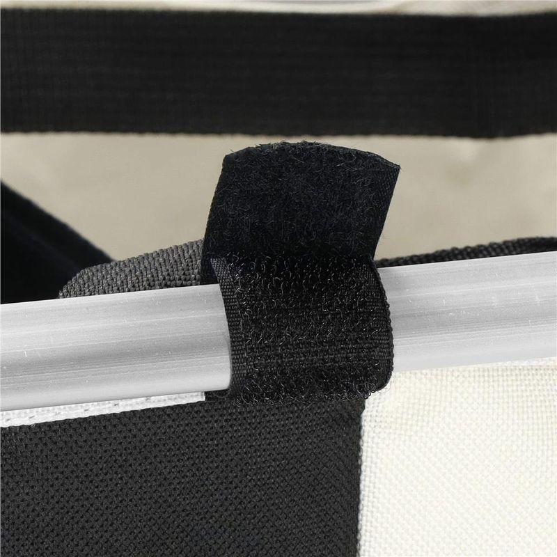 Market - Spalare si intretinere rufe - Uscatoare de rufe si accesorii - Cos de rufe cu 3 compartimente, cadru aluminiu, 68x40x60cm, 146 litri - Infinity.ro