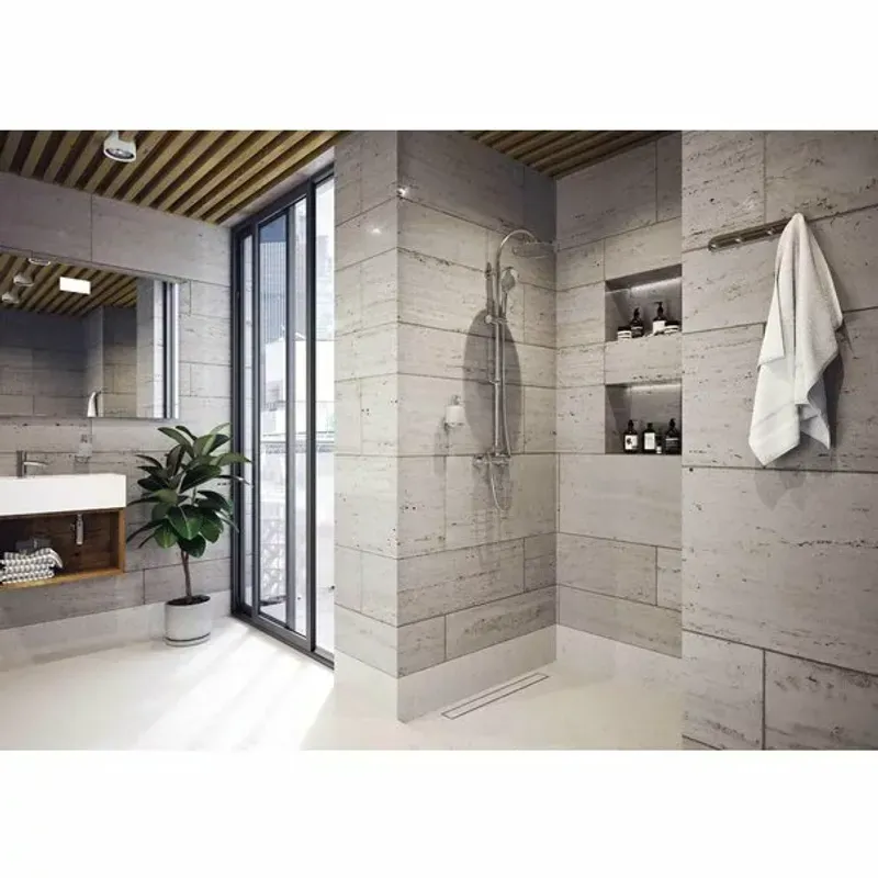 Casa si Gradina - Sanitare - Cazi si cabine de dus - Coloane si seturi de dus - Coloana de dus cu baterie monocomanda pentru dus Ferro Algeo - Infinity.ro