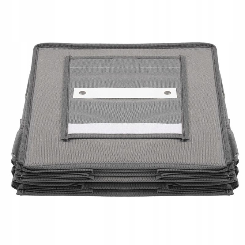 Casa si Gradina - Mobilier - Organizare si depozitare - Organizatoare pentru sertare si dulapuri - Organizator dulap Sersimo, 4 compartimente, textil, 80cm, gri - Infinity.ro
