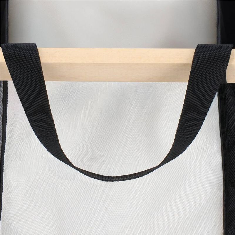 Market - Spalare si intretinere rufe - Uscatoare de rufe si accesorii - Cos de rufe cu 3 compartimente, cadru din lemn, 67x42x57 cm, 105 litri - Infinity.ro