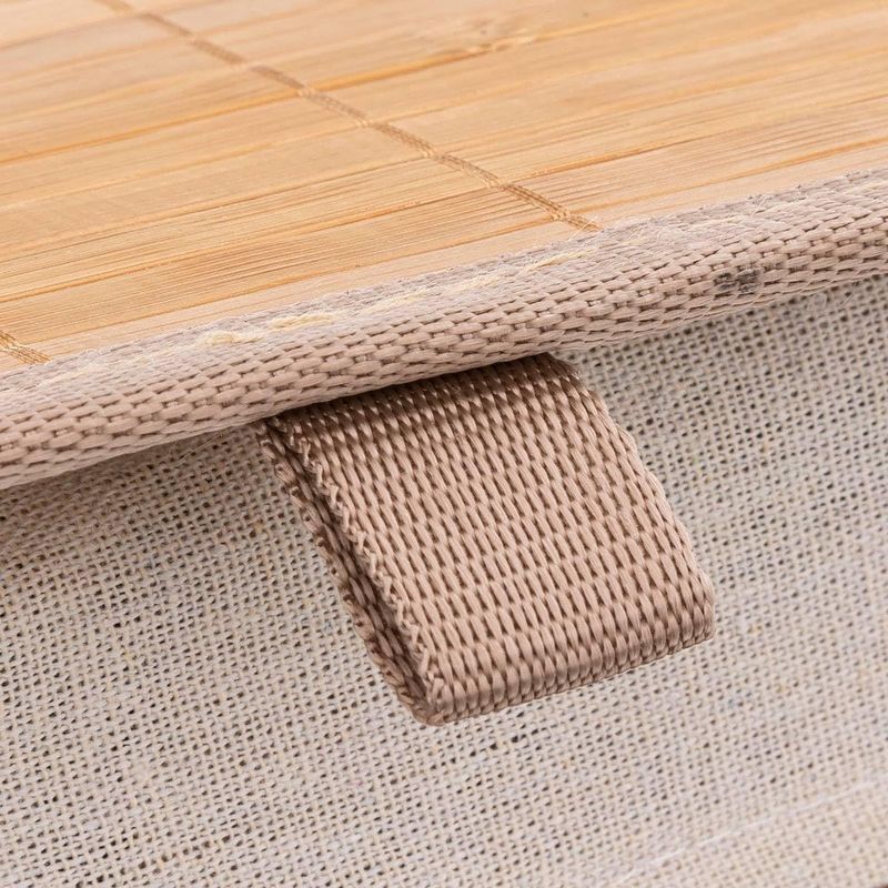 Market - Spalare si intretinere rufe - Uscatoare de rufe si accesorii - Cos rufe 5Five Blackflora, bambus, 60 litri, 42x31x51 cm, natur - Infinity.ro