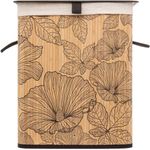 Market - Spalare si intretinere rufe - Uscatoare de rufe si accesorii - Cos rufe 5Five Blackflora, bambus, 60 litri, 42x31x51 cm, natur - Infinity.ro