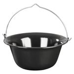 Casa si Gradina - Bucatarie si vesela - Vase pentru gatit - Oale si cratite - Ceaun, otel emailat, 12 L, negru, Magic Home - Infinity.ro