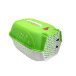 Petshop - Accesorii petshop - Cusca/geanta pentru transport caine/pisica, Verk Group, plastic, verde si alb, 48x32x30 cm - Infinity.ro