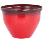 Casa si Gradina - Gradinarit si plante - Plante si ghivece - Ghivece si suporturi - Ghiveci decorativ de flori, rotund, rosu, 38x28.5 cm, Strend Pro - Infinity.ro