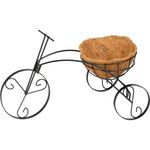 Casa si Gradina - Gradinarit si plante - Plante si ghivece - Ghivece si suporturi - Suport metalic pentru ghiveci flori, Strend Pro, model bicicleta cu cos, 30x48x30 cm - Infinity.ro