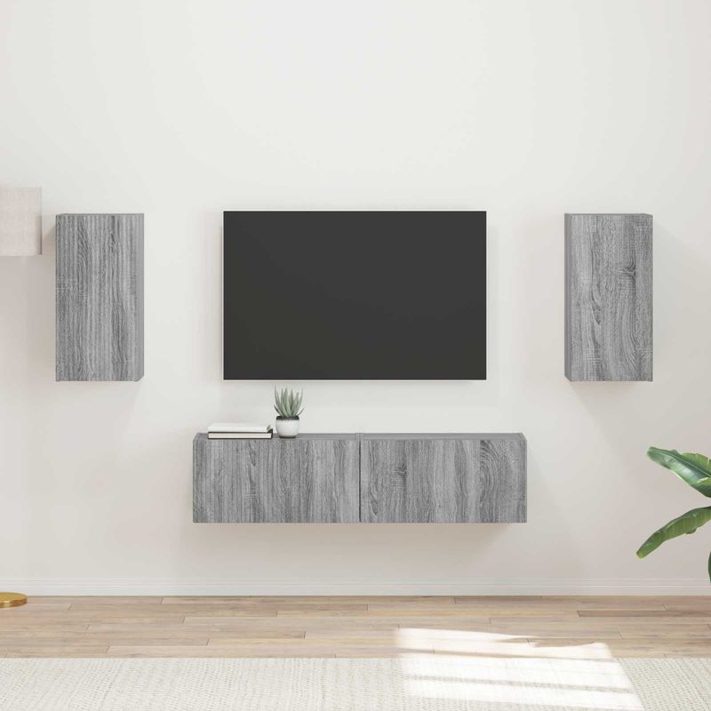 Casa si Gradina - Mobilier - Seturi de mobilier - Seturi living - Set de mobilier 2 pcs, Gri Sonoma - Infinity.ro