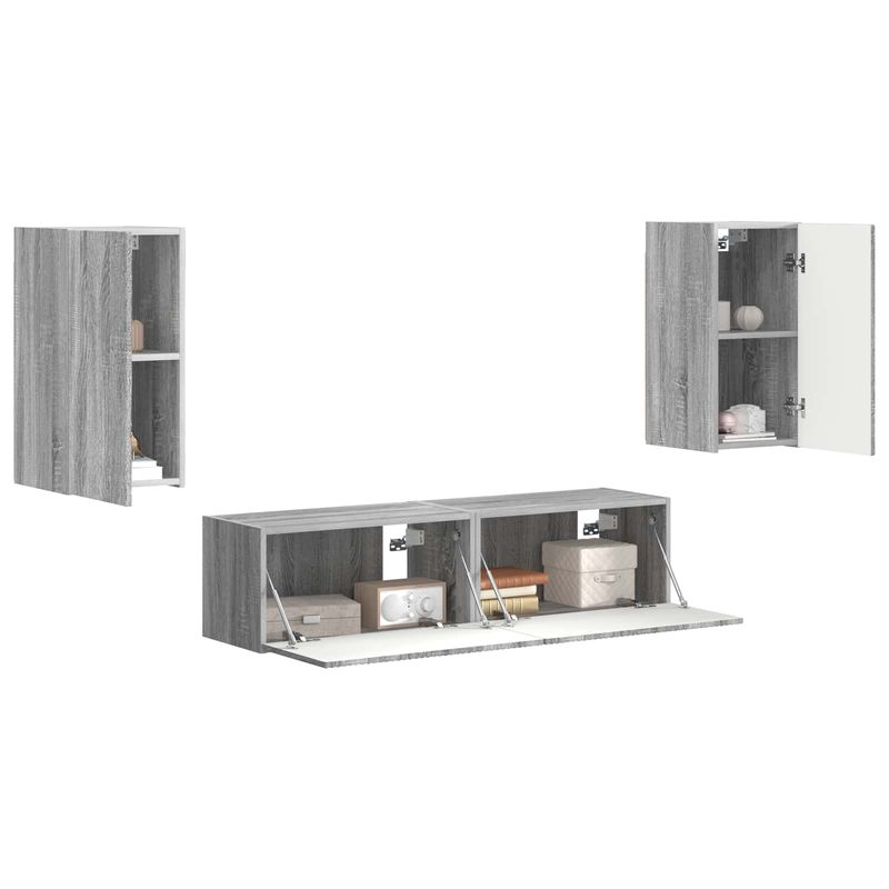 Casa si Gradina - Mobilier - Seturi de mobilier - Seturi living - Set de mobilier 2 pcs, Gri Sonoma - Infinity.ro