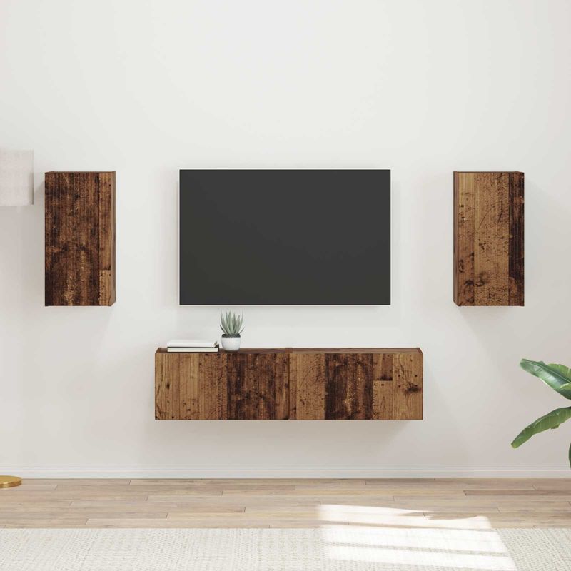 Casa si Gradina - Mobilier - Seturi de mobilier - Seturi living - Set de mobilier 2 pcs, Lemn Vechi - Infinity.ro