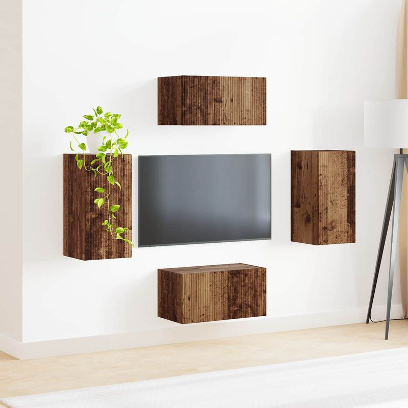 Casa si Gradina - Mobilier - Seturi de mobilier - Seturi living - Set de mobilier 2 pcs, Lemn Vechi - Infinity.ro