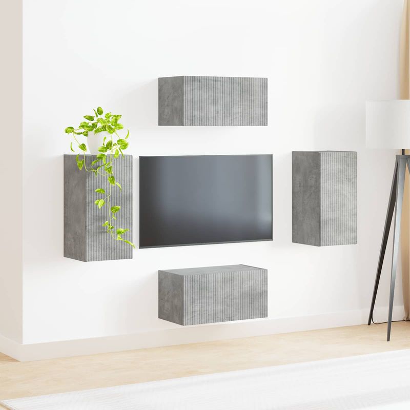 Casa si Gradina - Mobilier - Seturi de mobilier - Seturi living - Set de mobilier 2 pcs, Gri din beton - Infinity.ro