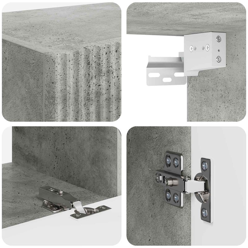 Casa si Gradina - Mobilier - Seturi de mobilier - Seturi living - Set de mobilier 2 pcs, Gri din beton - Infinity.ro