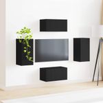 Casa si Gradina - Mobilier - Seturi de mobilier - Seturi living - Set de mobilier 2 pcs, Negru - Infinity.ro