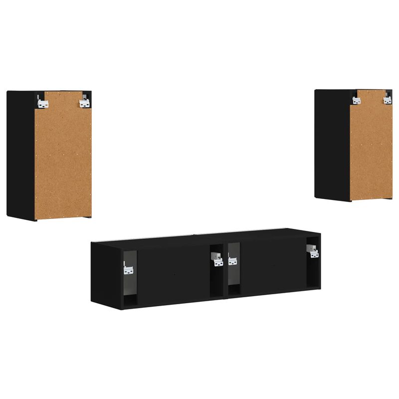 Casa si Gradina - Mobilier - Seturi de mobilier - Seturi living - Set de mobilier 2 pcs, Negru - Infinity.ro
