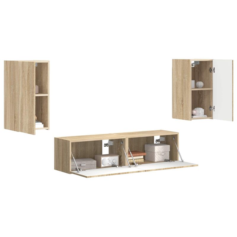 Casa si Gradina - Mobilier - Seturi de mobilier - Seturi living - Set de mobilier 2 pcs, Stejar Sonoma - Infinity.ro