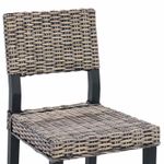 Casa si Gradina - Mobilier - Scaune si fotolii - Scaune - Scaune 2 pcs, Negru spalat, 45 x 55 x 84 cm, Ratan Kubu - Infinity.ro