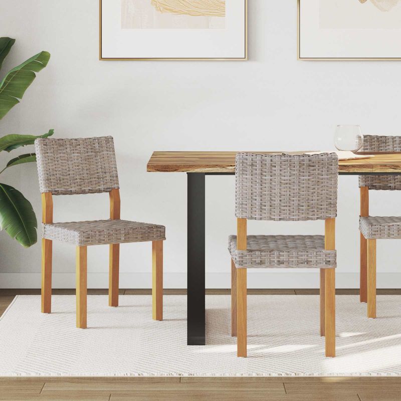 Casa si Gradina - Mobilier - Scaune si fotolii - Scaune - Scaune 2 pcs Gri Kubu, 45 x 55 x 84 cm, Ratan Kubu - Infinity.ro