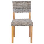 Casa si Gradina - Mobilier - Scaune si fotolii - Scaune - Scaune 2 pcs Gri Kubu, 45 x 55 x 84 cm, Ratan Kubu - Infinity.ro