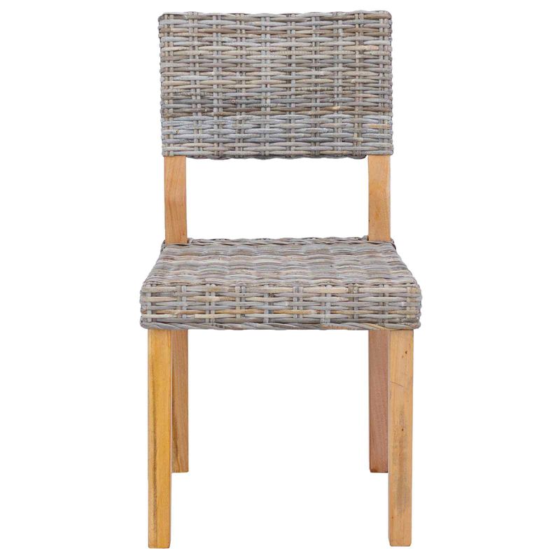Casa si Gradina - Mobilier - Scaune si fotolii - Scaune - Scaune 2 pcs Gri Kubu, 45 x 55 x 84 cm, Ratan Kubu - Infinity.ro