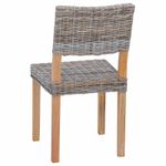 Casa si Gradina - Mobilier - Scaune si fotolii - Scaune - Scaune 2 pcs Gri Kubu, 45 x 55 x 84 cm, Ratan Kubu - Infinity.ro