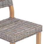 Casa si Gradina - Mobilier - Scaune si fotolii - Scaune - Scaune 2 pcs Gri Kubu, 45 x 55 x 84 cm, Ratan Kubu - Infinity.ro
