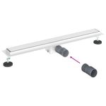 Casa si Gradina - Constructii - Materiale constructii - Sisteme de scurgere - Drenaj pentru dus 2 in 1 Argintiu 80 cm Otel inoxidabil 304 - Infinity.ro