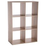 Casa si Gradina - Mobilier - Biblioteci si rafturi - Biblioteci - Etajera 5Five Mix n'Modul cu 6 compartimente, PAL, 68x32x101 cm, bej - Infinity.ro