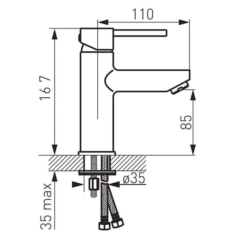 Casa si Gradina - Sanitare - Lavoar baie si accesorii - Baterii sanitare - Baterie lavoar Ferro Fiesta crom - Infinity.ro
