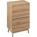 Casa si Gradina - Mobilier - Comode si corpuri - Noptiere - Noptiera Abana cu 4 sertare, PAL si MDF, 60x40x107 cm, bej - Infinity.ro