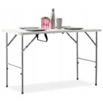 Casa si Gradina - Mobilier - Mese si birouri - Mese living - Masa dreptunghiulara pliabila multifunctionala, 120x75x60cm, alba - Infinity.ro