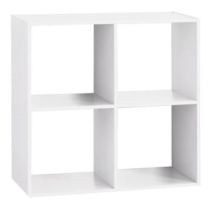 Biblioteca 5Five Mix n'Modul, 4 compartimente, PAL, 68x32x68 cm, alb