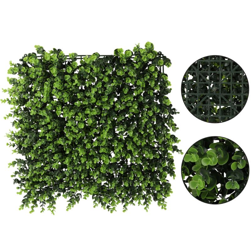 Casa si Gradina - Gradinarit si plante - Plante si ghivece - Ghivece si suporturi - Panou decorativ artificial 50x50 cm, montare pe perete sau gard, buxus, interior/exterior - Infinity.ro