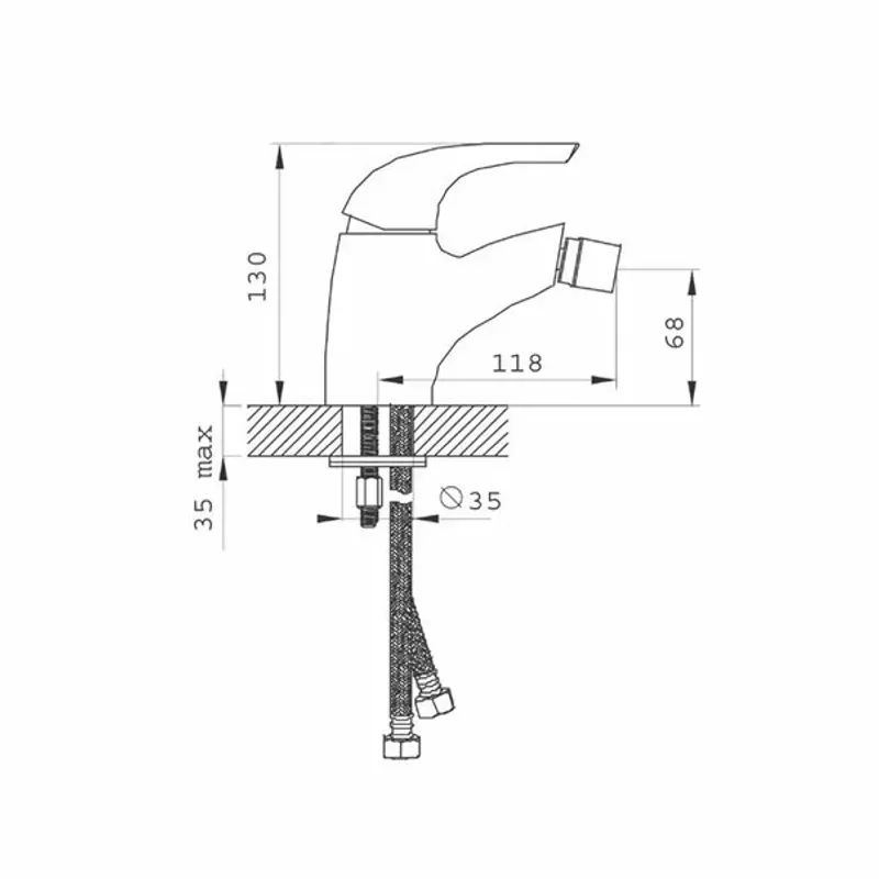 Casa si Gradina - Sanitare - Lavoar baie si accesorii - Baterii sanitare - Baterie bideu Retro New - Infinity.ro