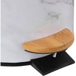 Casa si Gradina - Mobilier - Organizare si depozitare - Cosuri de gunoi - Cos de gunoi cu pedala 5Five Lea cu inchidere soft-close, PP si otel, 17x25 cm, alb - Infinity.ro