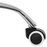 Casa si Gradina - Mobilier - Scaune si fotolii - Scaune - Scaun birou ergonomic, cu sezut din spuma, reglabil pe inaltime, maxim 120 kg, 90x49x48 cm, alb si gri - Infinity.ro