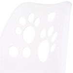 Casa si Gradina - Mobilier - Scaune si fotolii - Scaune - Scaun birou ergonomic, cu sezut din spuma, reglabil pe inaltime, maxim 120 kg, 90x49x48 cm, alb si gri - Infinity.ro