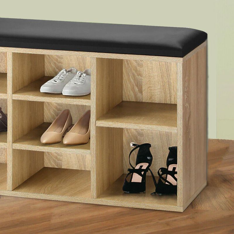 Casa si Gradina - Mobilier - Dulapuri si sifoniere - Dulapuri pantofi - Banca depozitare pantofi 5Five, pentru 8 perechi, sezut tapitat, rafturi detasabile, 105x34x49 cm, bej - Infinity.ro
